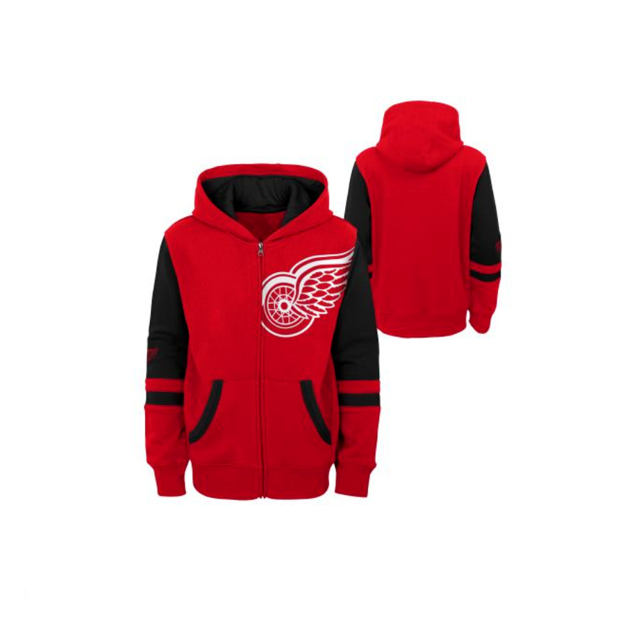 NHL FACEOFF FULL ZIP FLEECE HOODIE DETROIT RED WINGS DETSKÁ MIKINA